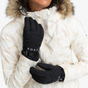 Roxy Jetty Solid Insulated Snowboard/Ski Gloves - True Black
