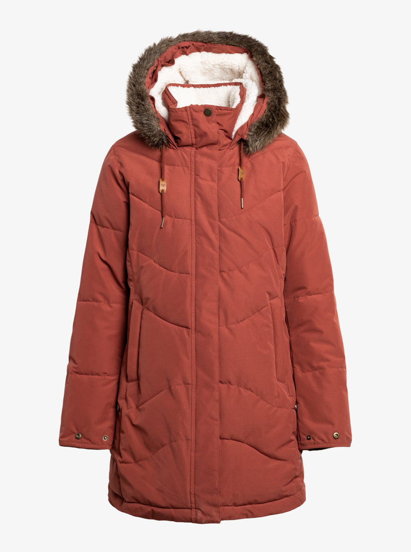 Ellie Warmlink Winter Jacket With Heating Panel - Smoked Paprika