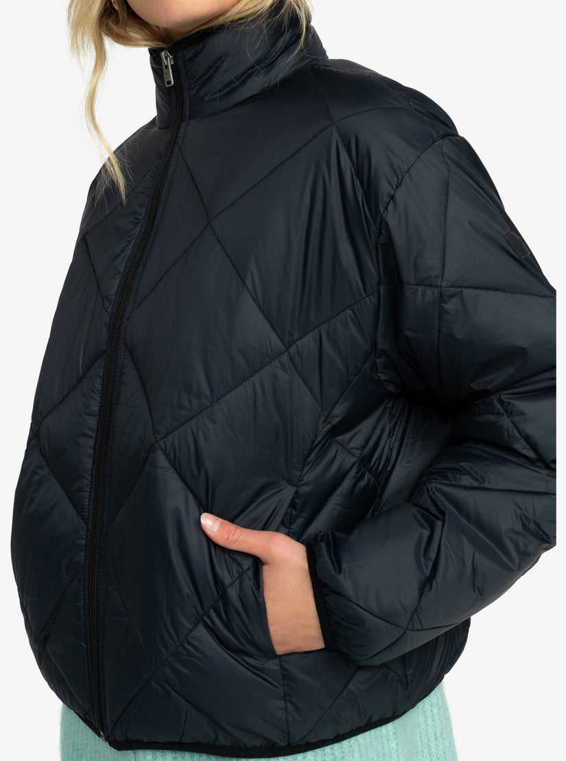 Wind Swept Lightweight Padded Packable Jacket - Anthracite