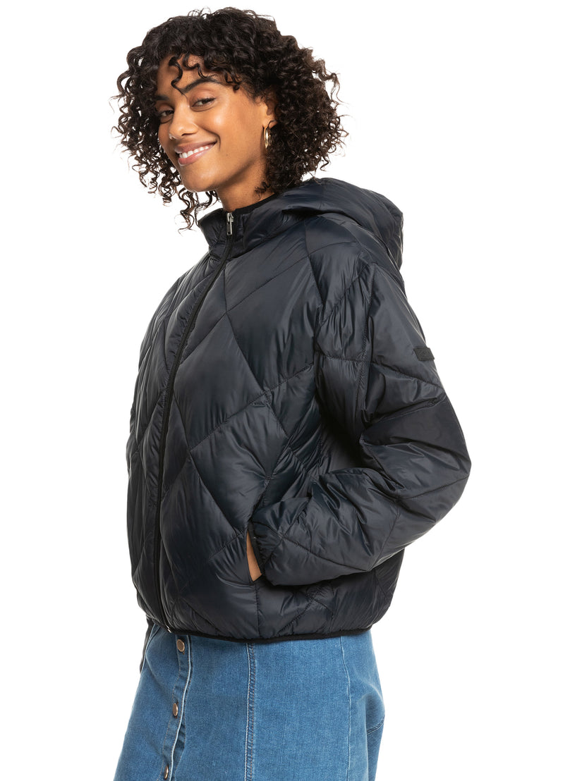 Wind Swept Lightweight Hooded Packable Jacket - Anthracite