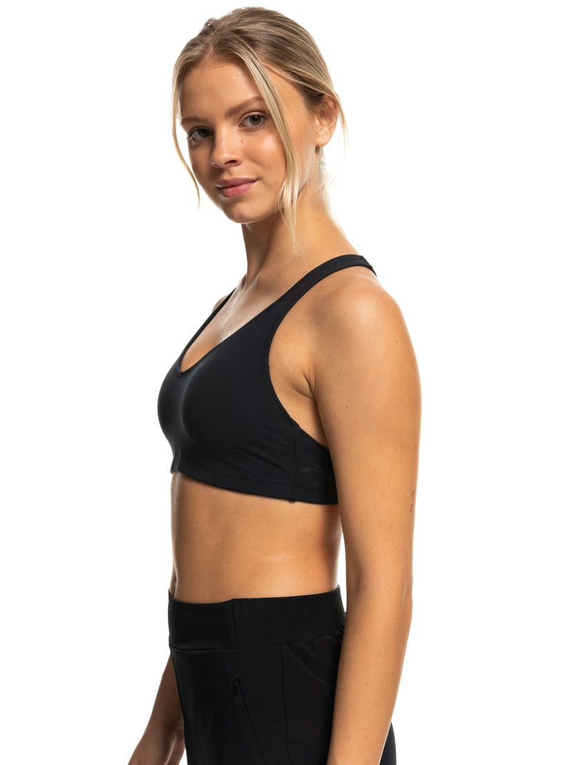 Heart Into It Sports Bra - Anthracite