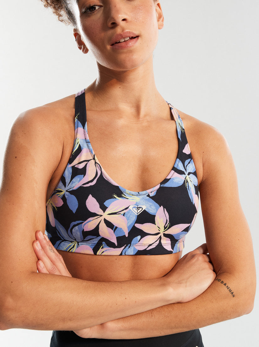 Heart Into It Sports Bra - Anthracite Kiss