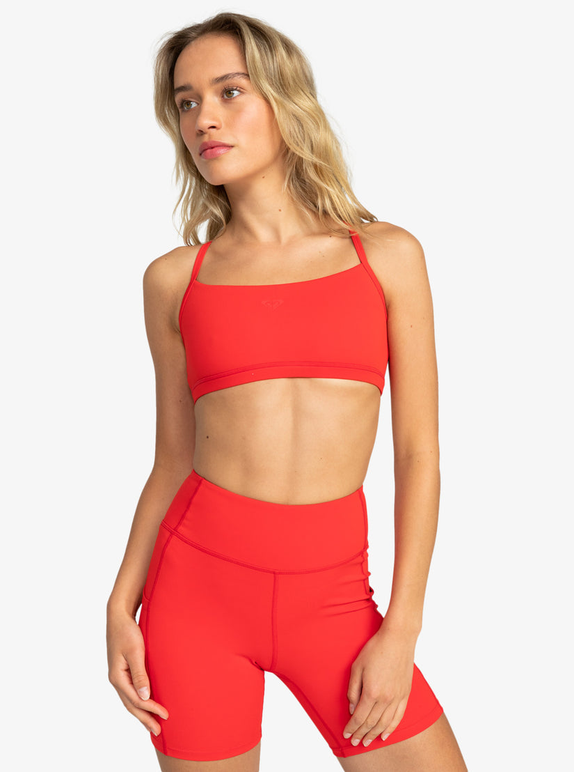 Active Collection Sports Bra - Flame Scarlet