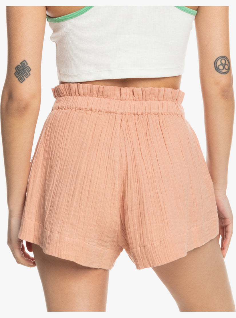 What A Vibe Shorts - Cafe Creme