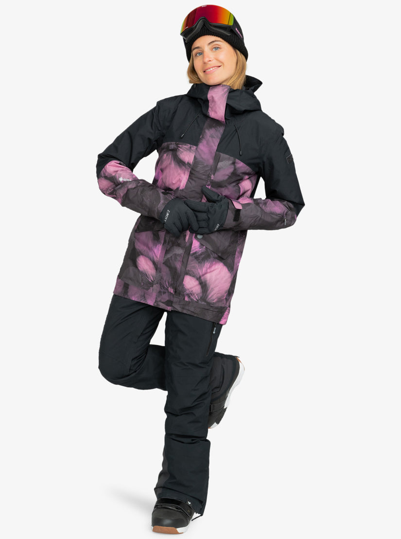 GORE-TEX® Glade Technical Snow Jacket - True Black Pansy Pansy
