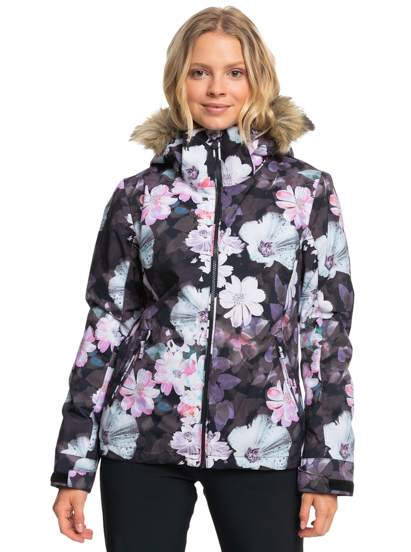  Roxy Women's Jetty Block Snow Jacket with DryFlight Technology  (X-Small, Gray Violet Marble (SFV1)) : Clothing, Shoes & Jewelry