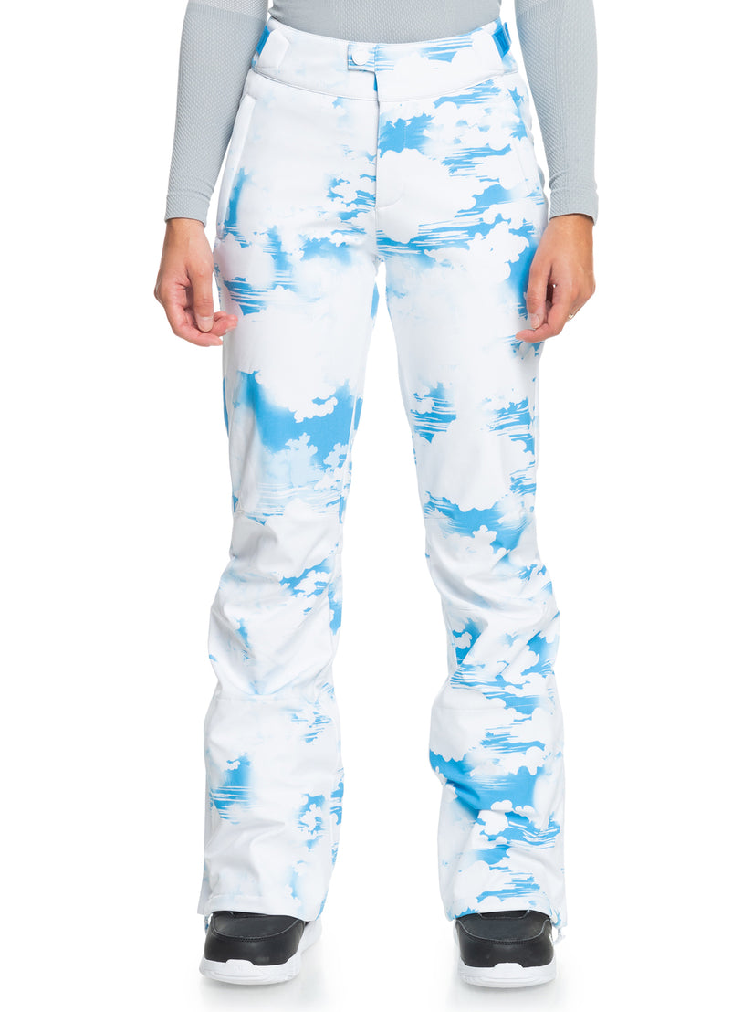 Chloe Kim Technical Snow Pants - Azure Blue Clouds