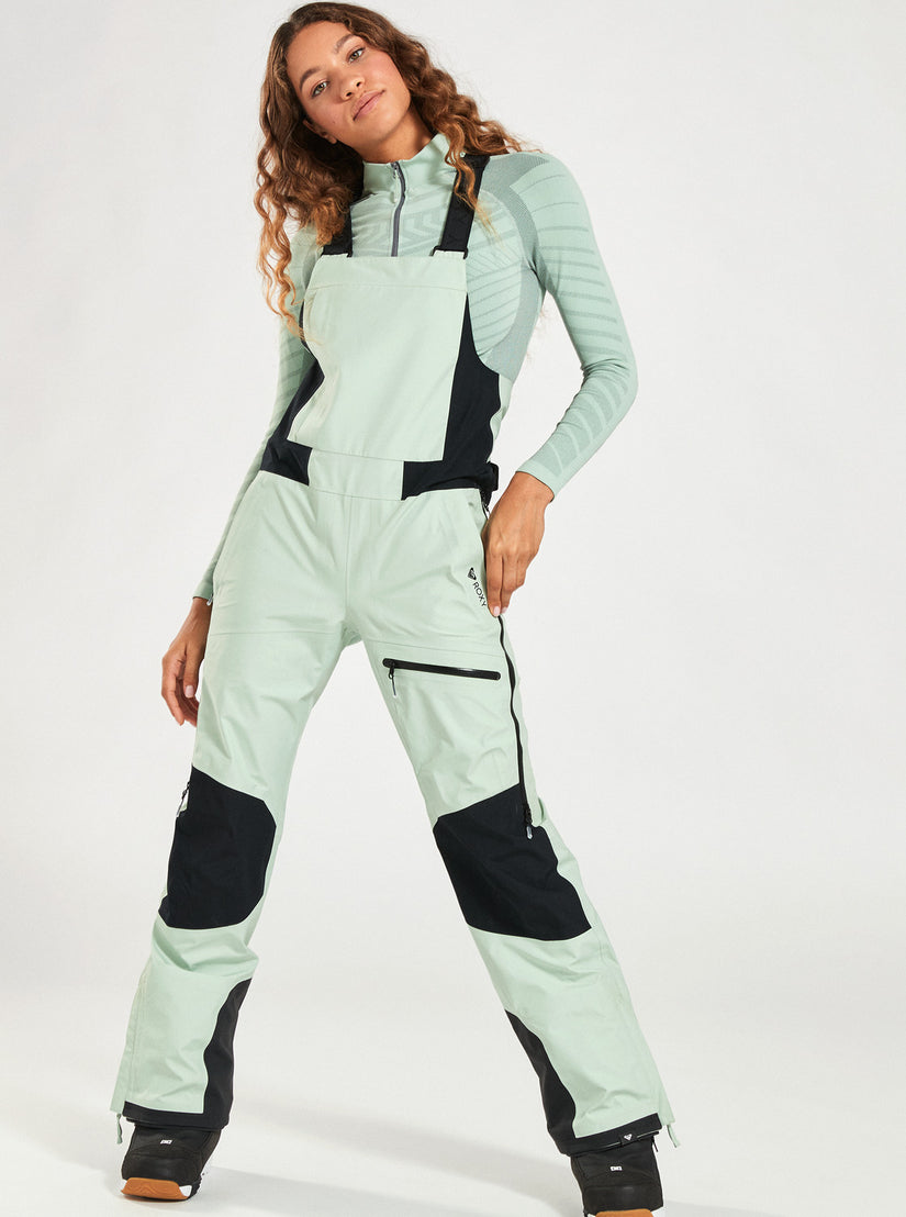 GORE-TEX® Lunalite 3L Technical Snow Bib Pants - Cameo Green –
