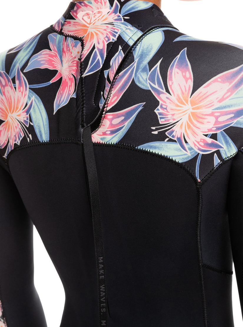 3/2mm Swell Series Back Zip Wetsuit - Anthracite Paradise Found S