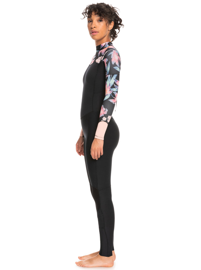 4/3mm Swell Series Back Zip Wetsuit - Anthracite Paradise Found S –
