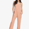 Beachside Dreaming Jumpsuit - Cafe Creme