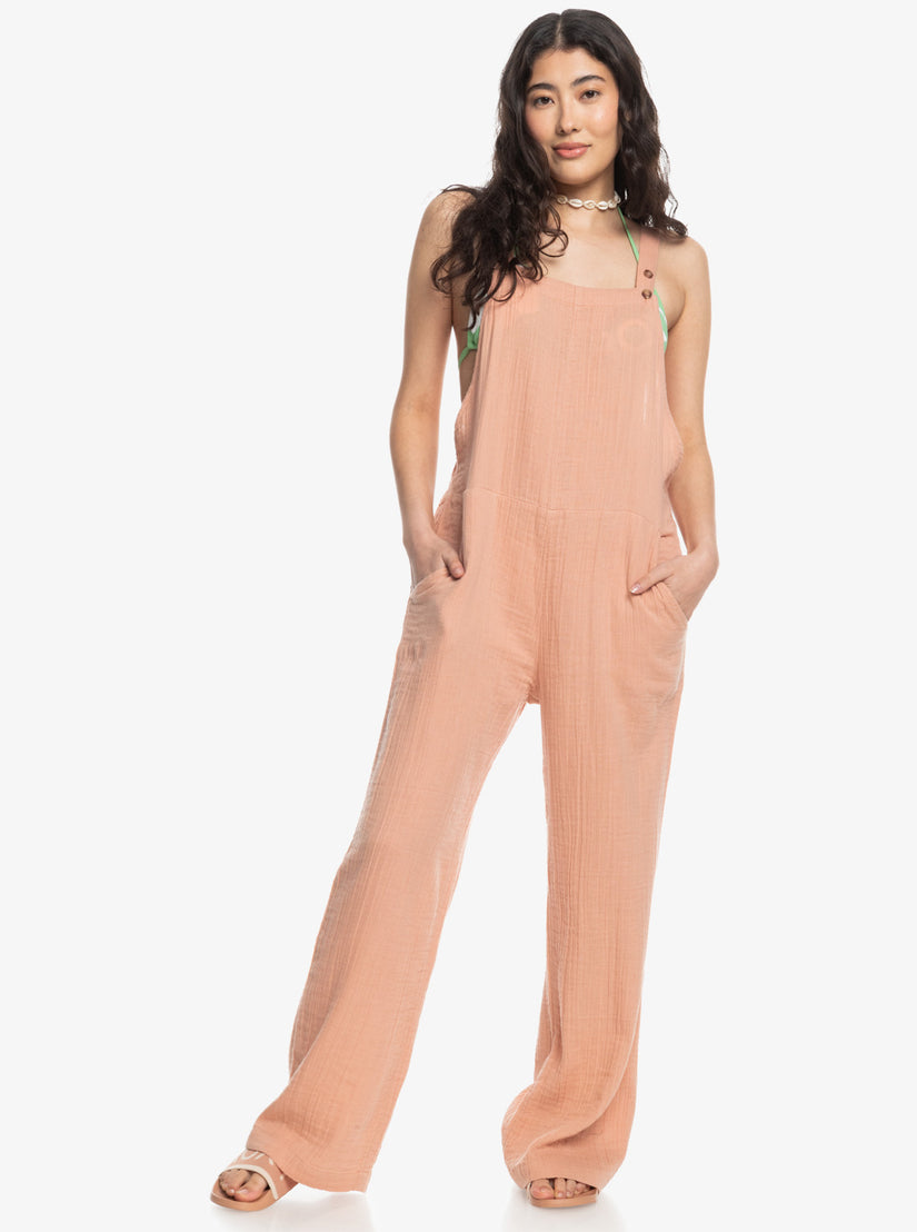 Beachside Dreaming Jumpsuit - Cafe Creme