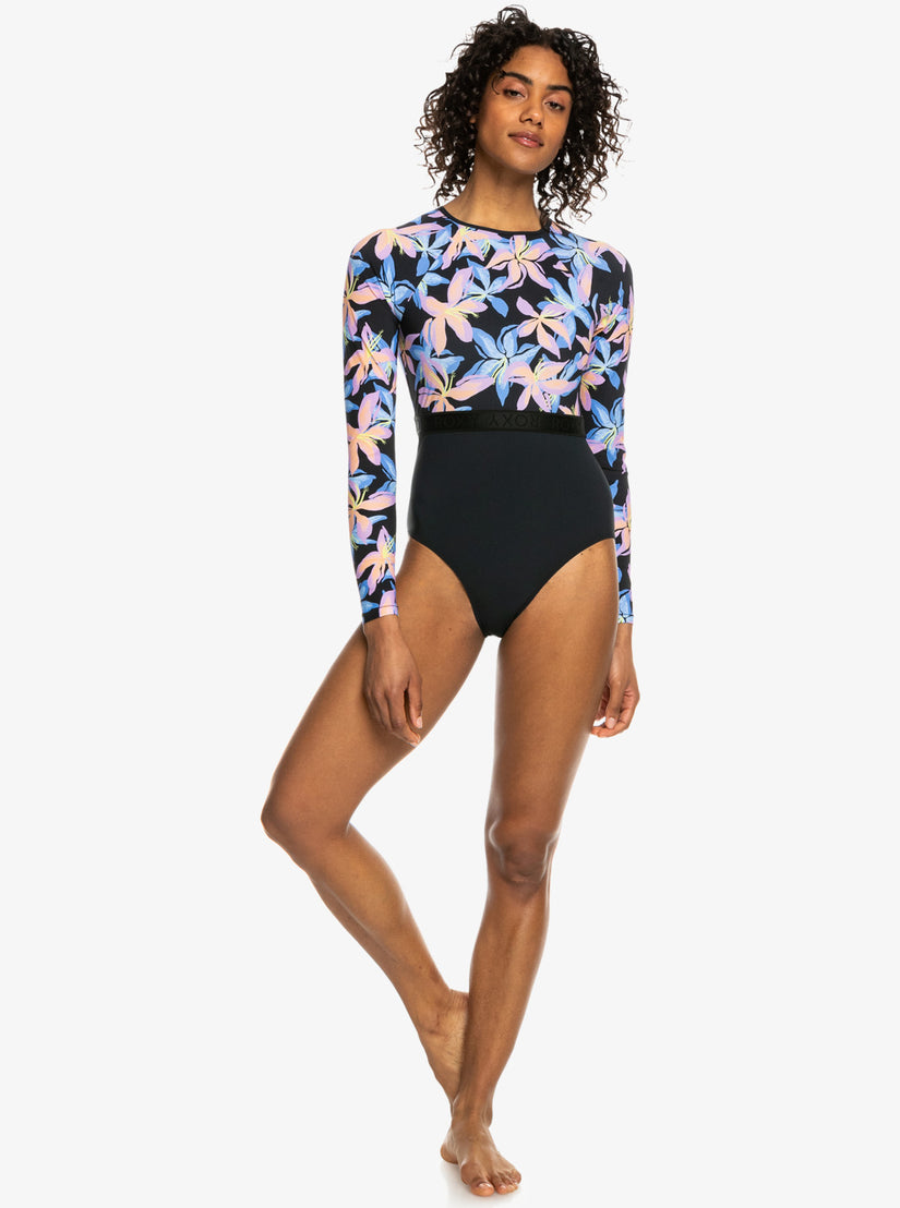 Roxy Active Surf One-Piece  - Anthracite Kiss