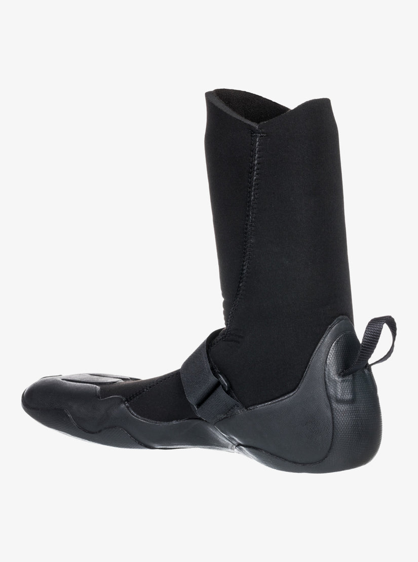 5mm Swell Round Toe Wetsuit Boots - True Black