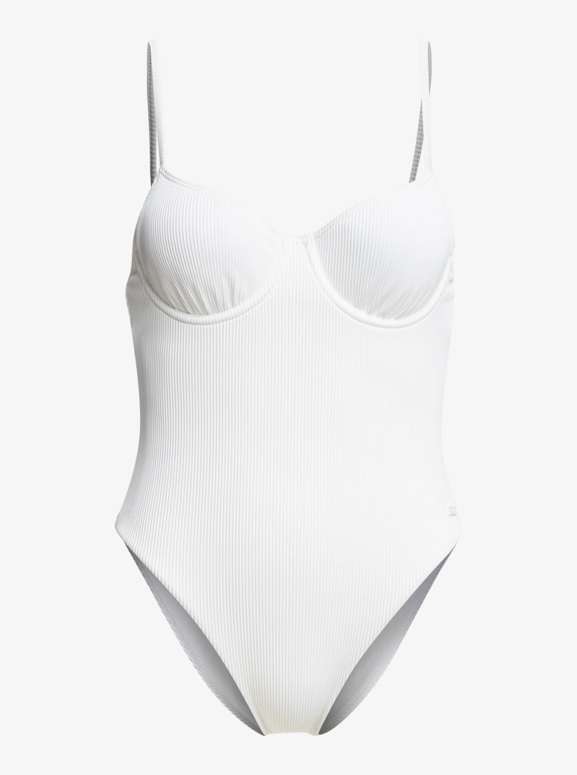 Roxy Love The Muse One-Piece Swimsuit - Bright White