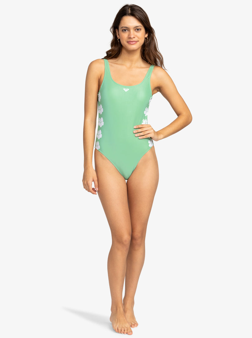 OG Roxy One-Piece Swimsuit - Zephyr Green Og Roxy Small
