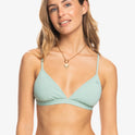 Beach Classics Triangle Bikini Top - Blue Surf