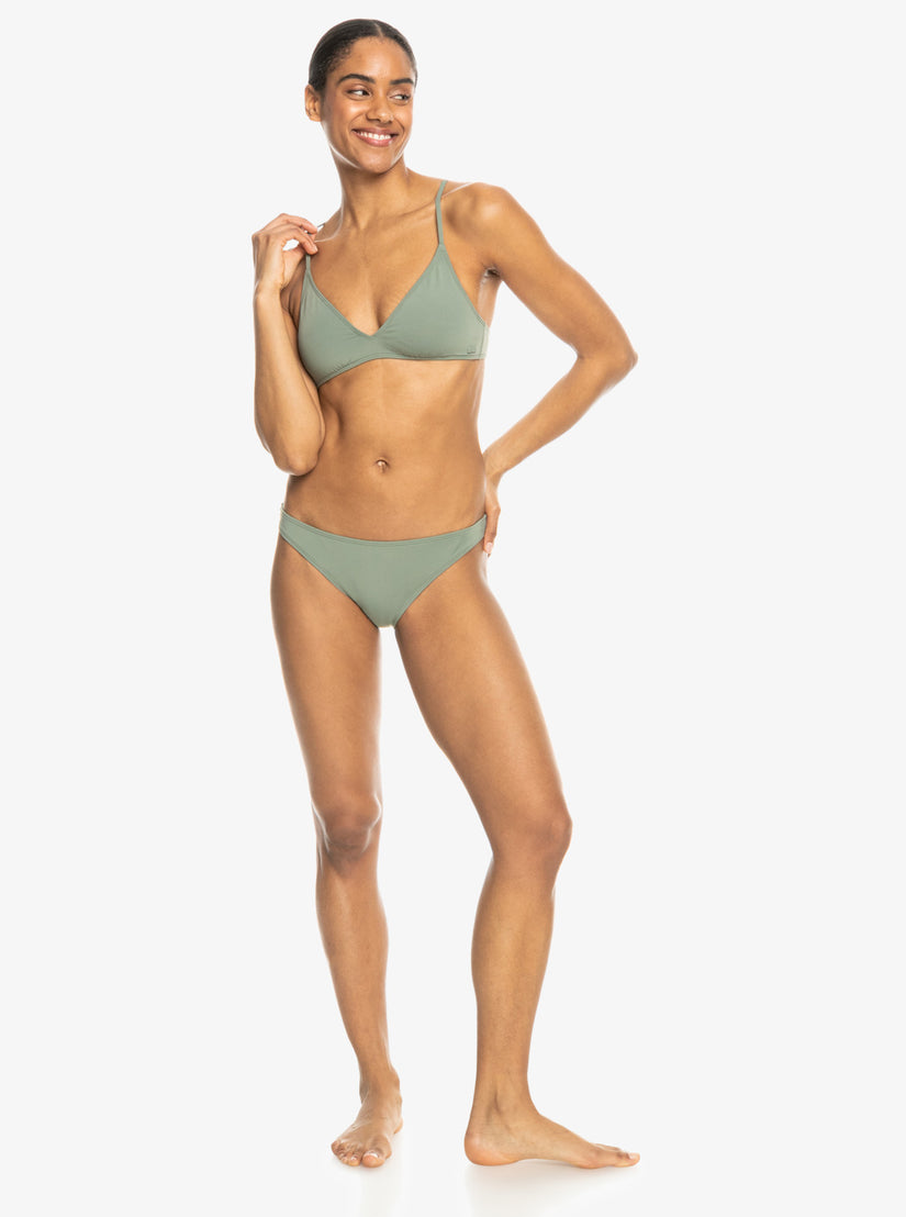 Beach Classics Triangle Bikini Top - Agave Green