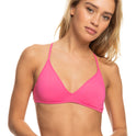 Beach Classics Triangle Bikini Top - Shocking Pink