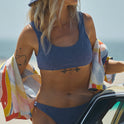 Sun Click Bralette Bikini Top - Marlin