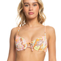 Floraldelic Underwired Bikini Top - Mock Orange Roxy Delic