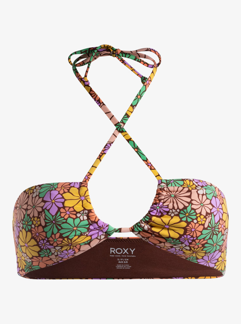 All About Sol Bandeau Bikini Top - Root Beer All About Sol Mini