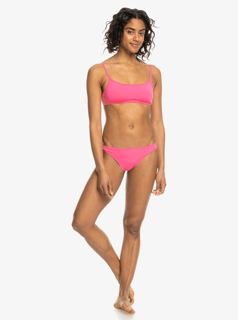 Beach Classics Moderate Bikini Bottoms - Shocking Pink