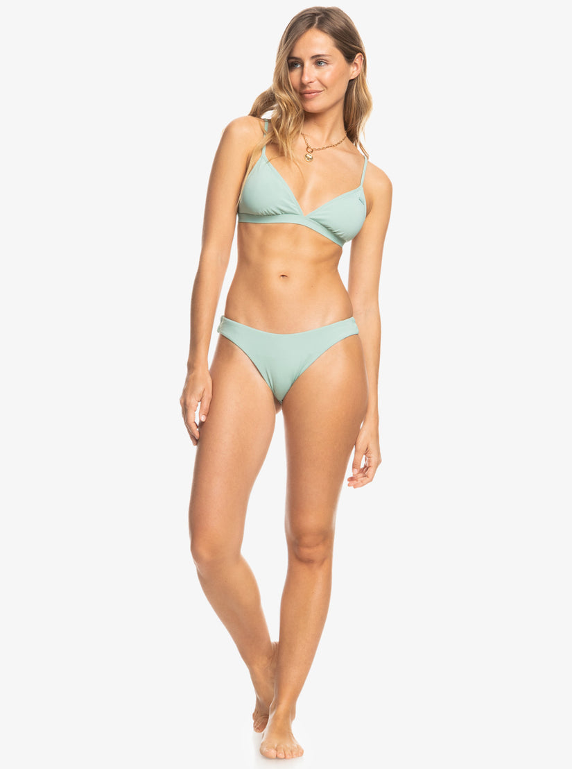 Beach Classics High Leg Bikini Bottoms - Blue Surf