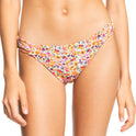 Printed Beach Classics Hipster Bikini Bottoms - Pastel Rose Swept Up Floral
