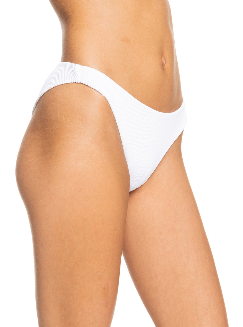 Roxy Love The Baja Bikini Bottoms - Bright White