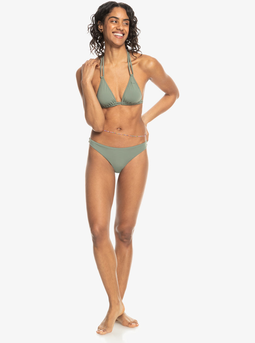 Beach Classics Mini Bikini Bottoms - Agave Green