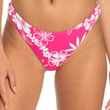 Printed Beach Classics Cheeky Bikini Bottoms - Shocking Pink Hello Aloha