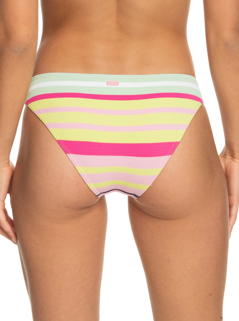 Stripe Soul Mid Waist Bikini Bottoms - Seacrest Stripe Soul