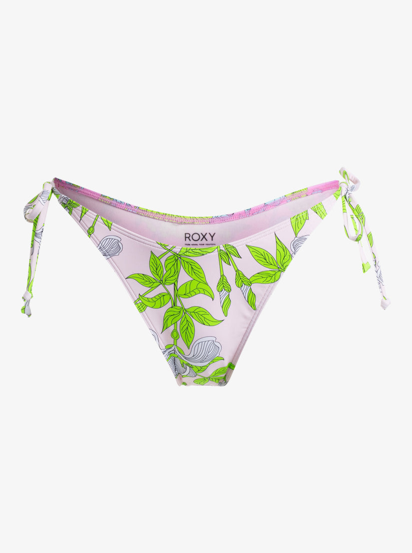 ROWLEY X ROXY Cheeky Bikini Bottoms - Tanager Pale Pink Floral
