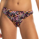 Printed Beach Classics Hipster Bikini Bottoms - Anthracite Floral Daze