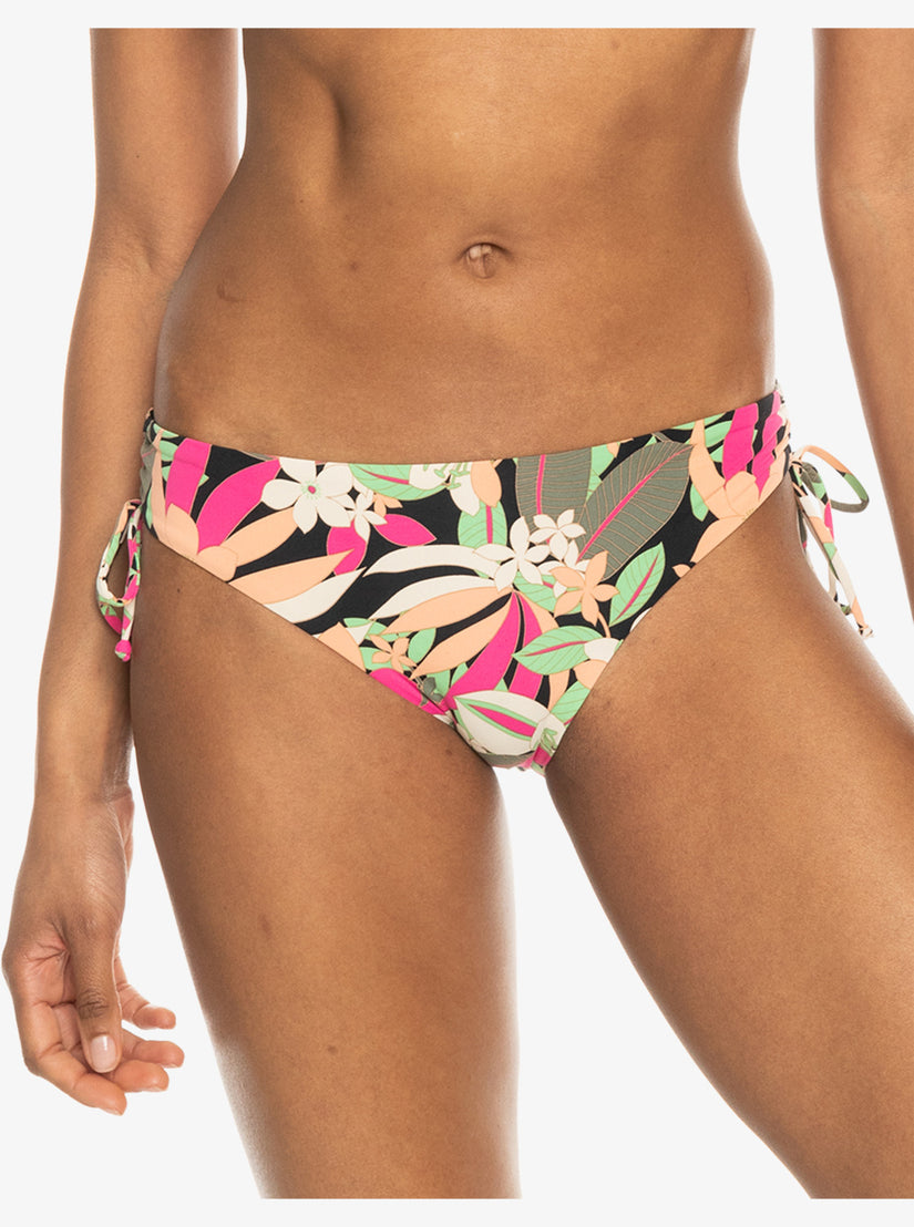 Printed Beach Classics Hipster Side-Tie Bikini Bottoms - Anthracite Pa –