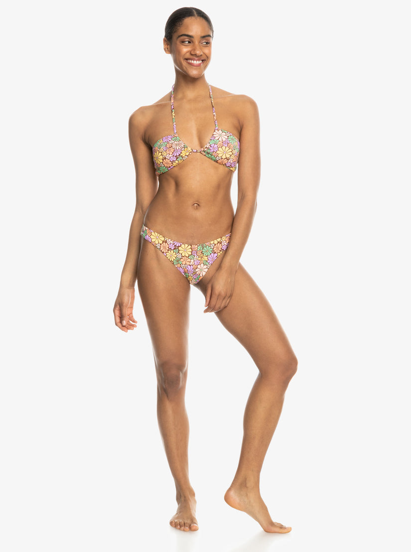 All About Sol High Leg Moderate Bikini Bottoms - Root Beer All About Sol Mini