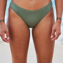 Roxy Pro The Take Off Bikini Bottoms - Agave Green