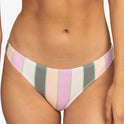 Vista Stripe Medium Bikini Bottoms - Agave Green Very Vista Stripe