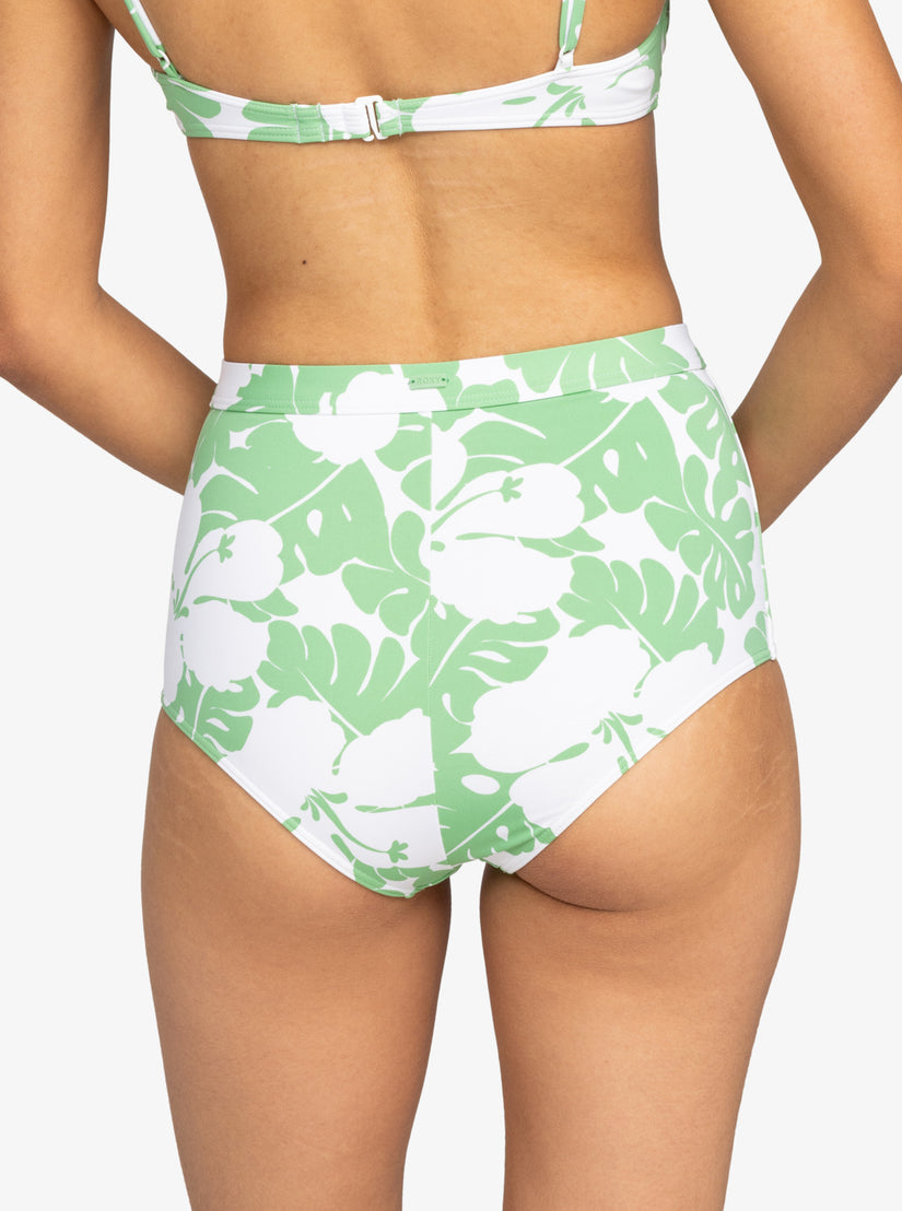 OG Roxy High Waist Shorty Bikini Bottoms - Zephyr Green Og Roxy Small