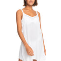 Beachy Vibes Solid Beach Cover-Up Dress - Bright White