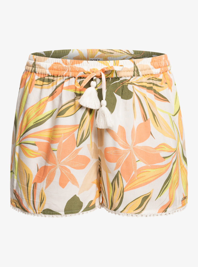 Salty Tan Shorts - Bright White Subtly Salty Mult