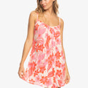Summer Adventures Beach Cover-Up Dress - Pale Dogwood Lhibiscus