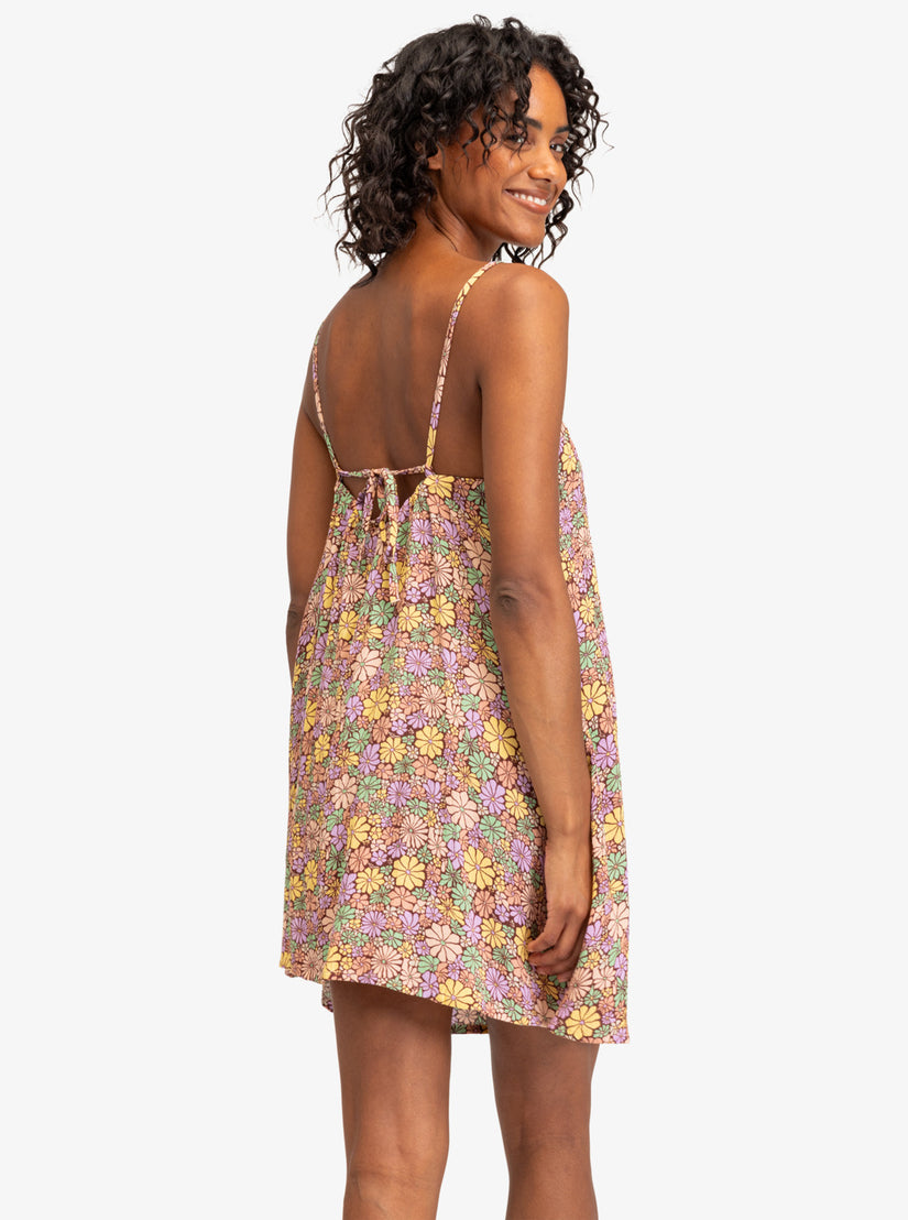 Spring Adventure Printed Dress - Root Beer All About Sol Mini