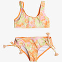 Girls 4-16 Happiness Feeling Two Piece Bralette Bikini Set - Mock Orange Piece Of Paradise