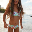 Girls 2-7 Hawaiian Spirit Bralette Set Bikini Set - Aruba Blue Hawaiian Spirit