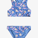 Girls 2-7 Lorem Crop Top Bikini Set - Ultramarine Lorem