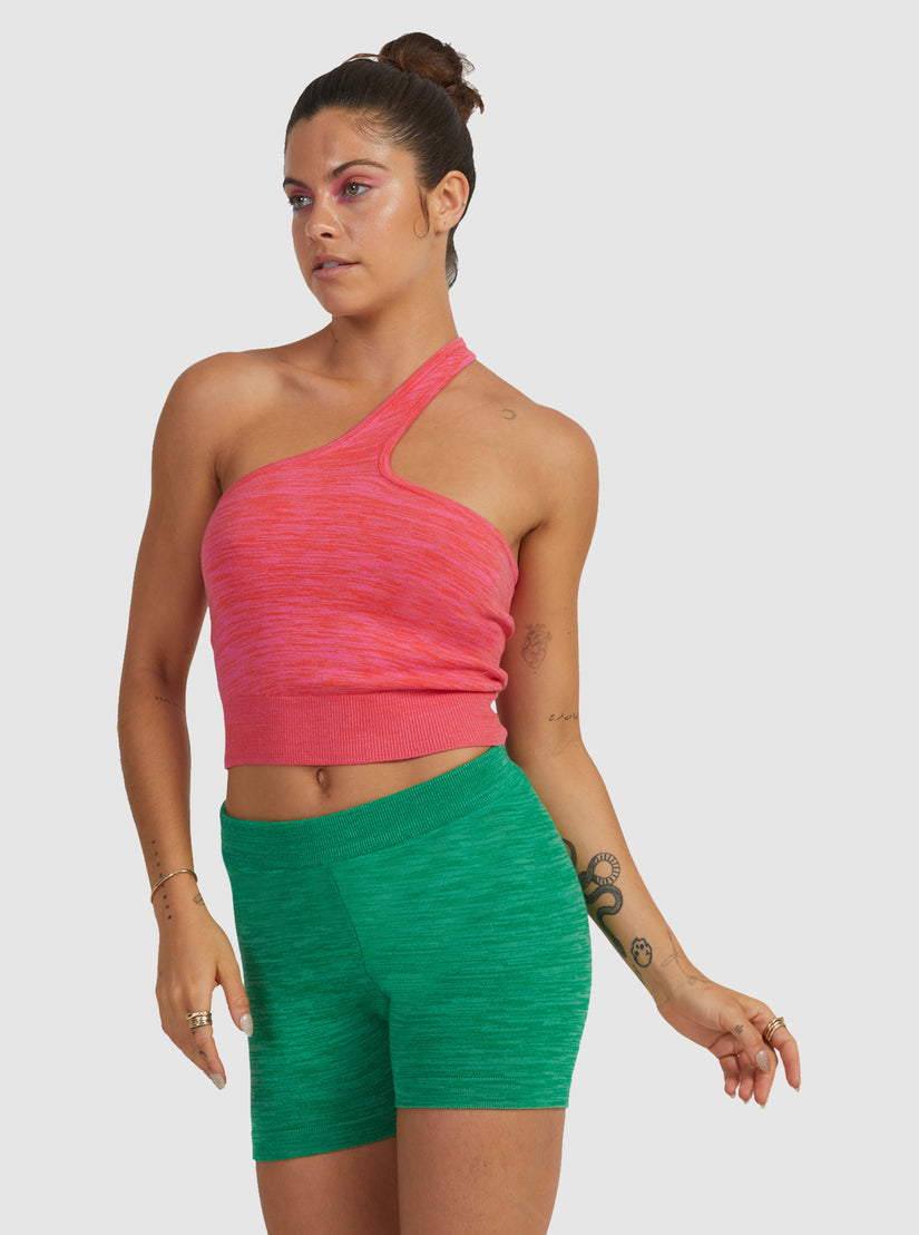 Bold As Love Knitted Crop Top - Setting Sun