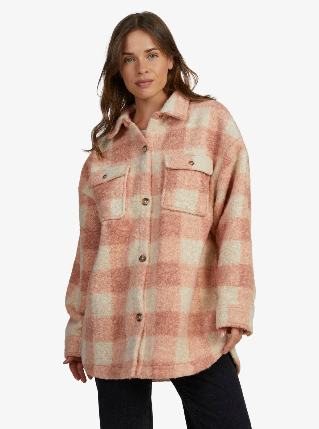 Over And Above Zip-Up Fleece - Paradiso Plaid Cafe Creme – Roxy.com