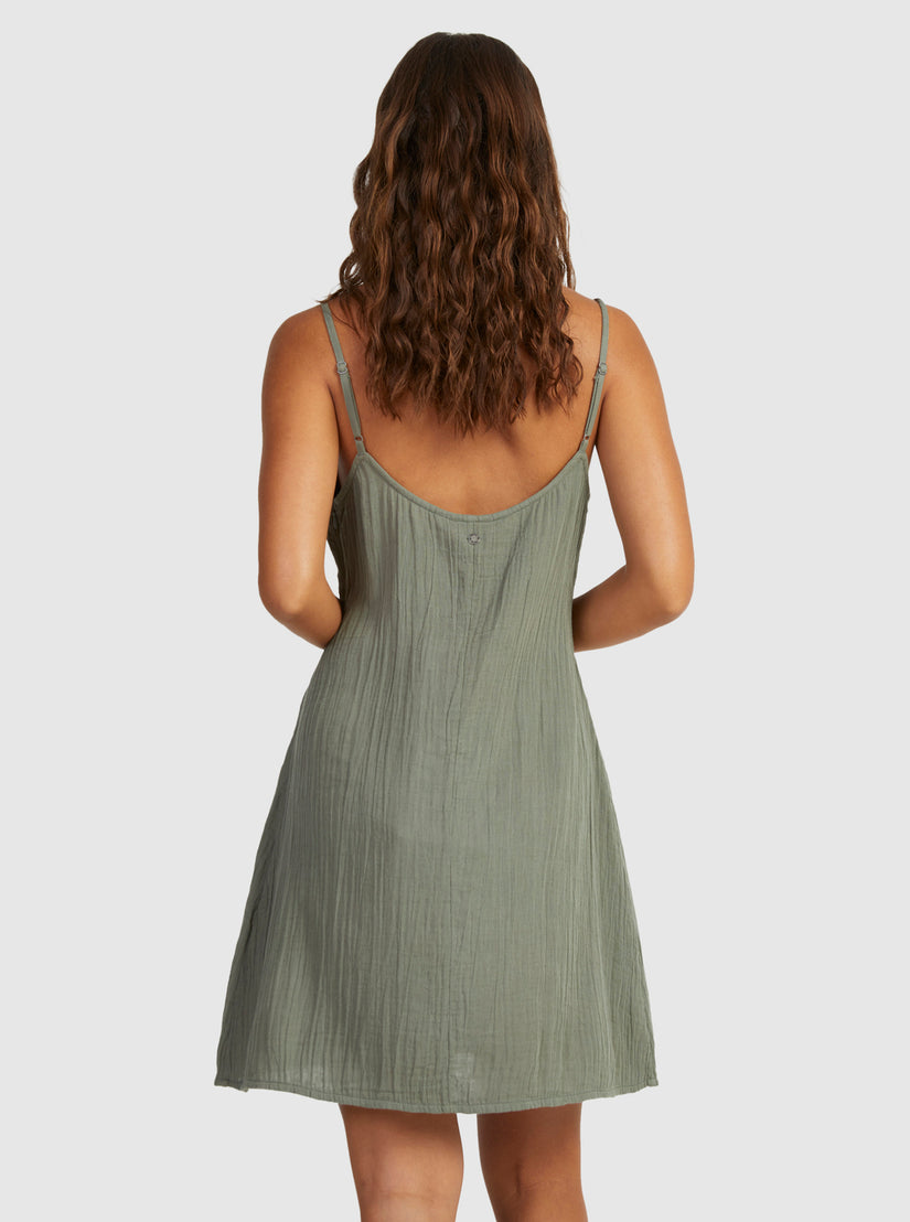 Santorini Slip Dress II Dress - Agave Green